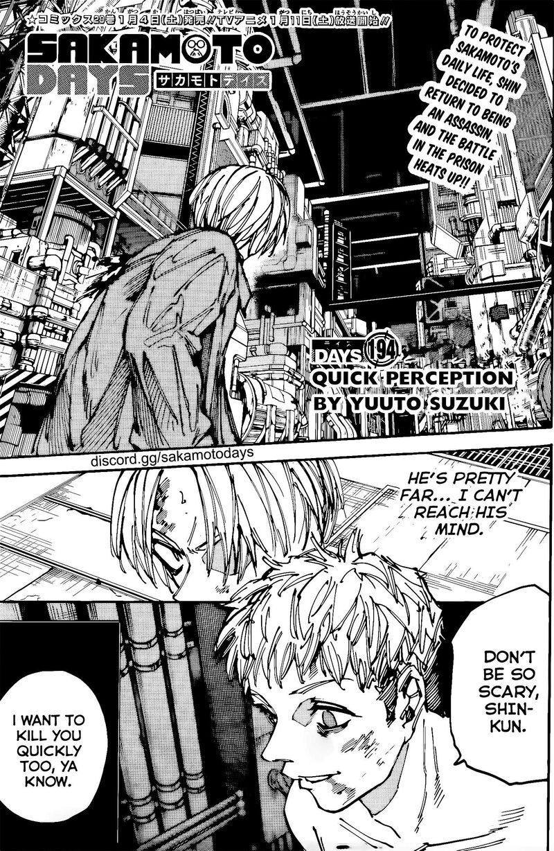 Sakamoto Days Chapter 194